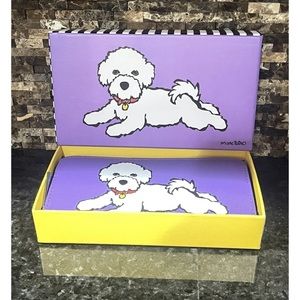 Bichon Frise Zip Around Wallet by Marc Tetro